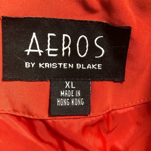 Aeros Wm jacket xl New orange lined zippered. Lined A-line . New used wore once - Picture 4 of 4